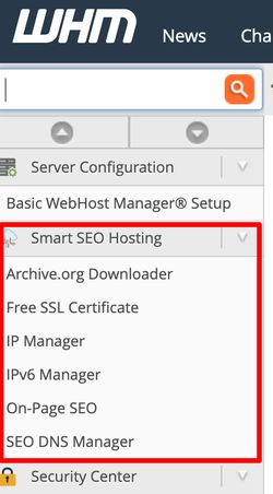 Liste der Smart SEO Hosting Plugins